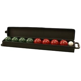 Click here to buy Gamenamics Bocce 107mm with Wheeled Carry Case.