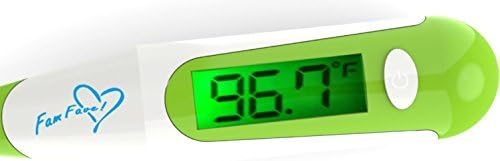 Digital Thermometer - Fast Reading 10 to 25 sec - Jumbo Lighted LCD Display - Flexible Tip - Waterproof - Safe for Babies, Children and Adults by Fam Fave Products