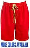 Stripes Big Mens Swim Trunks Swimsuit by N.B. Waves - Women's Swimwear Plus Size Swimsuit