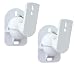 from Technology Solutions 2 Pack of White Universal Speaker Wall Mount Brackets Model TSS1W