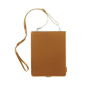 Simplism Leather Collection Shoulder Leather Case for iPad Camel