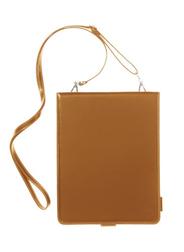 Simplism Leather Collection Shoulder Leather Case for iPad Camel