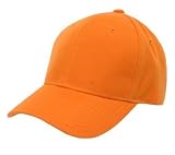 Plain Summer Baseball Cap Hat- Orange