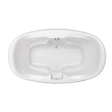 Jacuzzi BM85959WH Fresco 71-1/2-Inch by 42-Inch by 27-1/4-Inch Soaking Bath, White Finish