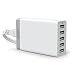 Anker® 25W 5-Port Desktop USB Charger with PowerIQTM Technology for Smartphones, Tablets and Many Other Devices (White) RS.1645.00
