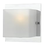 Eurofase 19424-019 Talo 1-Light Wall Sconce, Chrome/Opal White