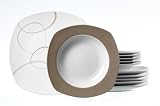 Produkt-Bild: Ritzenhoff & Breker  595208 Tafelservice Alina Marron, 12-teilig