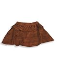 Wild Mango - Girls Pull on Fleece Rara Skirt, Chocolate Brown