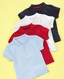 Izod Little Girls Short-Sleeve Interlock Polo