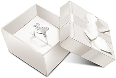 Coffee Lover Gift - Simple & Unique 925 Sterling Silver Coffee Ring Jewelry for Women