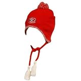 NHL MONTREAL CANADIENS EARFLAP RED WHITE BEANIE SKULLY