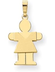 14k Girl Charm