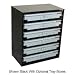 Heavy Duty Ball Bearing Slide Service Tray Rack - 6 Drawer, Gray