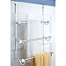CHROME Over Door TOWEL RACK holder bathroom shower NEW