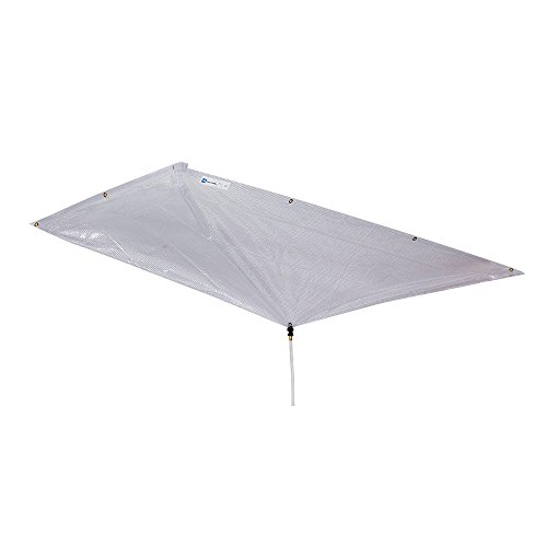 New Pig TLS553 PVC/Polyester Rectangular Roof Leak Diverter, 10' Length x 5' Width x 16 mil Thick, 3.33 GPM Flow Rate, Gray