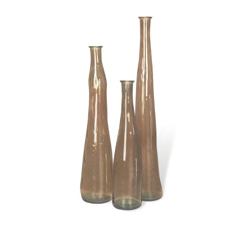 Large Glass Floor Vases Ares Smoked Recycled Glass Tall Floor