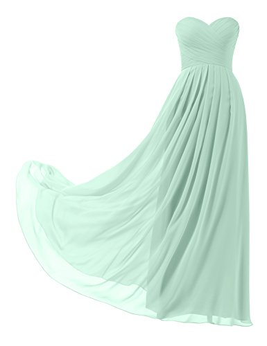Remedios A-Line Chiffon Bridesmaid Dress Strapless Long Prom Evening Gown