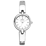 Bulova Bangle White Dial Stainless Steel Ladies Watch 96P131