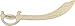 Wooden Play Cutlass - Made in USA
