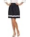 O Oscar Floral-Embroidered Flared Skirt