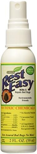 Rest Easy - Environmentally Friendly Bed Bug Spray - Twin Travel Pack, net 4fl. oz by rest easy