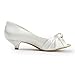 Elegantpark EP2045 Women's Peep Toe Low Heel Knot Bridal Wedding Shoes