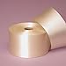 Ivory Embossed Poly Satin Ribbon, 2-3/4