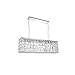 Elegant Furniture Maxime 8 Light Chrome Chandelier Clear Swarovski Elements Crystal