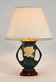 One-of-a-Kind Teal Blue-Green Pottery Table Lamp
