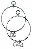Image of D & G Logo Hoop Earrings