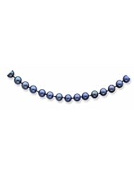 14K Gold 6.5-7mm Black Akoya Saltwater Cultured Pearl Bracelet 7 Inches