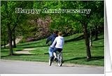 Tandem Bicycle Happy Anniversary Card
