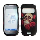 T-mobil Nokia Astound C7 Accessory - Red Skull Designer Protective Hard Cas ....