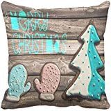 Richess Christmas Decorative Pillows For Sofa Coockies Pillow Case 16 X 16