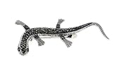 New Silver Lizard Iguana Marcasite Brooch Pin