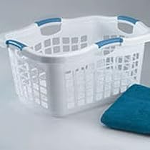RUBBERMAID INC #2872-00 WHT White Laundry Basket