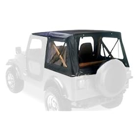 Bestop 51118-01 Replace-a-top Black Replacement Soft Top with Door Skins
