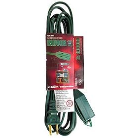 Coleman Cable 12 Foot Indoor Extension Cord with 3 Outlets #094538905 by Coleman Cable