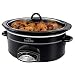 Crockpot SCVP603-B Smart-Pot 6-Quart Oval-Shaped Slow Cooker with Little Dipper, Black