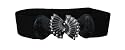 Studded Wing Stretch Dress Waist Belt in Black -- SwankySwans