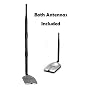 1000mW 1W 802.11b/g USB Wireless WiFi Network Adapter With Original Alfa Screw-On Swivel 9dBi Rubber Antenna *Strongest on the Market*