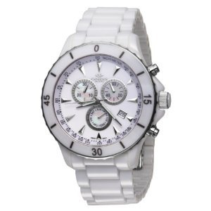 Oniss #ON621-M7 Men's White Ceramic Sports Chronograph Watch
