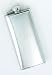 BRIGHT THIN FLASK, STAINLESS STEEL.
