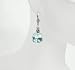 Ladies nugget drop earring - aquamarine