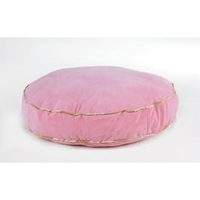 Bowser Supersoft Round Dog Bed-Pink Microvelvet-Extra Large