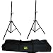 Pyle-Pro PSTK103 Heavy-Duty Aluminum Anodizing Dual Speaker Stand with Traveling Bag Kit