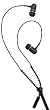 i-Ecko i-Slide - Cool Black Tangle-Free Zipper Earbuds