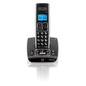 BT Synergy 5500 DECT Single Cordless Phone with Answer Machine - Black / Silver