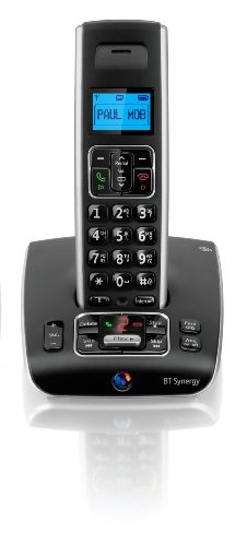 BT Synergy 5500 DECT Single Cordless Phone with Answer Machine - Black / Silver