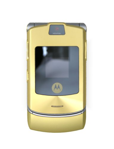 Motorola RAZR V3i Dolce & Gabbana Unlocked Cell Phone with MP3/Video Player, MicroSD Slot--International Version with Warranty (Gold)